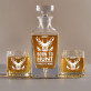 Born to hunt - Set cu carafă și pahare pentru whisky