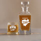 Brown water - Set cu carafă și pahare pentru whisky