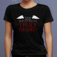 Desire - Tricou negru pentru femei