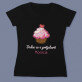 Dulce ca o prăjutură - Tricou negru pentru femei