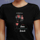 Vin bun dispoziție bună - Tricou negru pentru femei