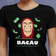 Orașul tău - Tricou negru pentru femei
