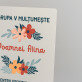 Vă mulțumim pentru grijă și educație - Imprimare pe sticlă acrilică