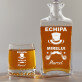 Echipa mirelui - Set cu carafă și pahare pentru whisky