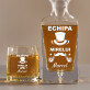 Echipa mirelui - Set cu carafă și pahare pentru whisky