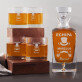Echipa mirelui - Set cu carafă și pahare pentru whisky