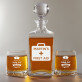 First aid - Set cu carafă și pahare pentru whisky