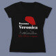 Francja elegancja! - Tricou negru pentru femei