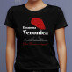 Francja elegancja! - Tricou negru pentru femei