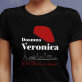Francja elegancja! - Tricou negru pentru femei