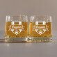 Stema + numele - Pahar pentru whisky