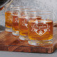 Stema + numele - Pahar pentru whisky