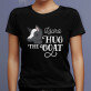 Hug the goat - Tricou negru pentru femei