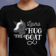 Hug the goat - Tricou negru pentru femei