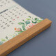 Nume flori - Calendar cu lamele din lemn