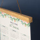 Nume flori - Calendar cu lamele din lemn