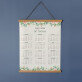 Nume flori - Calendar cu lamele din lemn Nume flori - Calendar cu lamele din lemn