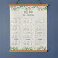Nume flori - Calendar cu lamele din lemn Nume flori - Calendar cu lamele din lemn