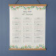 Nume flori - Calendar cu lamele din lemn Nume flori - Calendar cu lamele din lemn