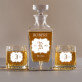 Inițiale - Set cu carafă și pahare pentru whisky