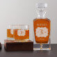 Inițiale - Set cu carafă și pahare pentru whisky