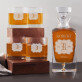 Inițiale - Set cu carafă și pahare pentru whisky