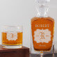 Inițiale - Set cu carafă și pahare pentru whisky