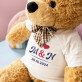Inițiale + dată - Ursuleț de pluș 90 cm