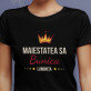 Maiestatea sa bunica - Tricou negru pentru femei