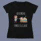 Femeie cu clasă - Tricou negru pentru femei