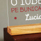 O iubesc pe bunica mea - Imprimare pe sticlă acrilică cu suport LED