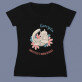 Mama pisicii - Tricou negru pentru femei