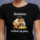 Calul sună - Tricou negru pentru femei