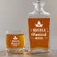 Regele bunicul - Set cu carafă și pahare pentru whisky