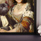 Cuplul regal cu animalul de companie - Portret Regal