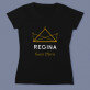 Regina bunica - Tricou negru pentru femei