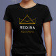 Regina bunica - Tricou negru pentru femei
