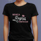 Regina foarfecelor - Tricou negru pentru femei