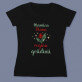 Regina grădinii - Tricou negru pentru femei