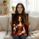 Regina cu vin - Portret Regal