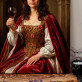 Regina cu vin - Portret Regal