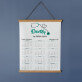 Doctor cu inima mare - Calendar cu lamele din lemn