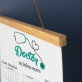 Doctor cu inima mare - Calendar cu lamele din lemn