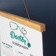 Doctor cu inima mare - Calendar cu lamele din lemn Doctor cu inima mare - Calendar cu lamele din lemn