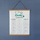 Doctor cu inima mare - Calendar cu lamele din lemn Doctor cu inima mare - Calendar cu lamele din lemn
