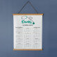 Doctor cu inima mare - Calendar cu lamele din lemn Doctor cu inima mare - Calendar cu lamele din lemn