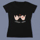 Nume dragoste - Tricou negru pentru femei