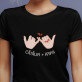Nume dragoste - Tricou negru pentru femei
