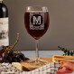 Monogramă - Pahar pentru vin