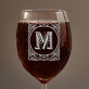 Monogramă - Pahar pentru vin